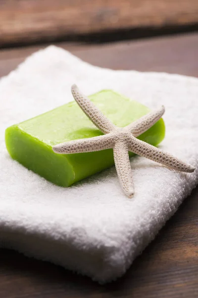 Jabón verde natural — Foto de Stock