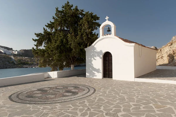 St Pauls Lindos na wyspie Rodos, Grecja — Zdjęcie stockowe