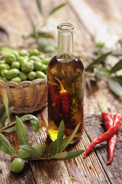 Zeytin yağı ile biber biber