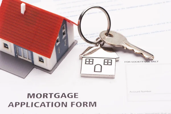 House key on mortgage application