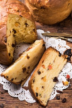 Panettone. Noel İtalyan pasta