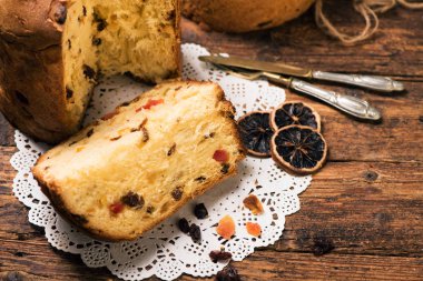 Panettone. Noel İtalyan pasta
