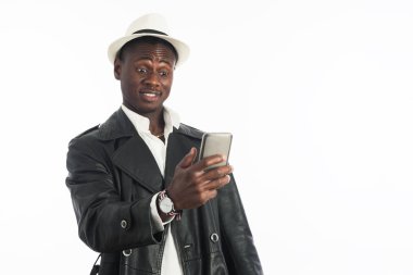 cep telefonu ile Afrika delikanlı