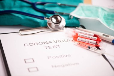 Orta Doğu solunum sendromu Coronavirus test tüpü Mers-Cov içeriyor.