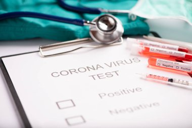 Orta Doğu solunum sendromu Coronavirus test tüpü Mers-Cov içeriyor.