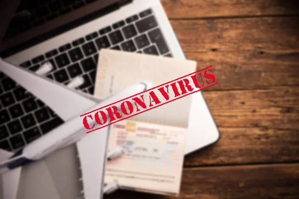 Pandémie Coronavirus Interdiction Vol Frontières Fermées Pour Les Touristes Les — Photo