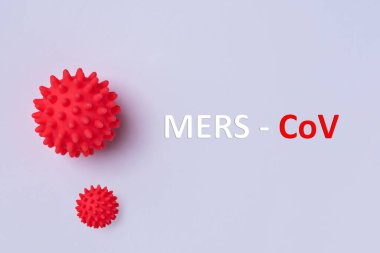 Novel Coronavirus 2019-nCoV 'un soyut virüs modeli. MERS KOV