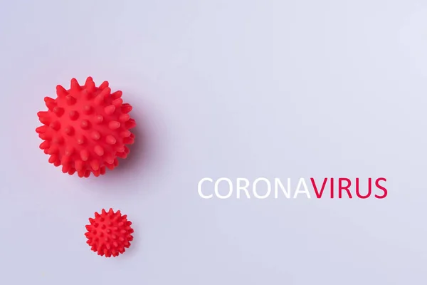 Αφηρημένο Μοντέλο Στελέχους Ιού Του Novel Coronavirus 2019 Ncov Λευκό — Φωτογραφία Αρχείου