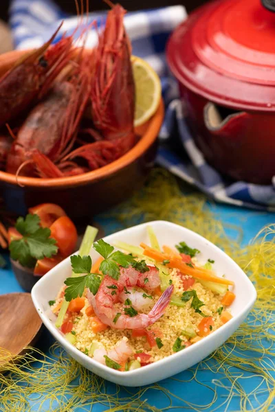 A delicious fish couscous with prawns from Mazara del vallo