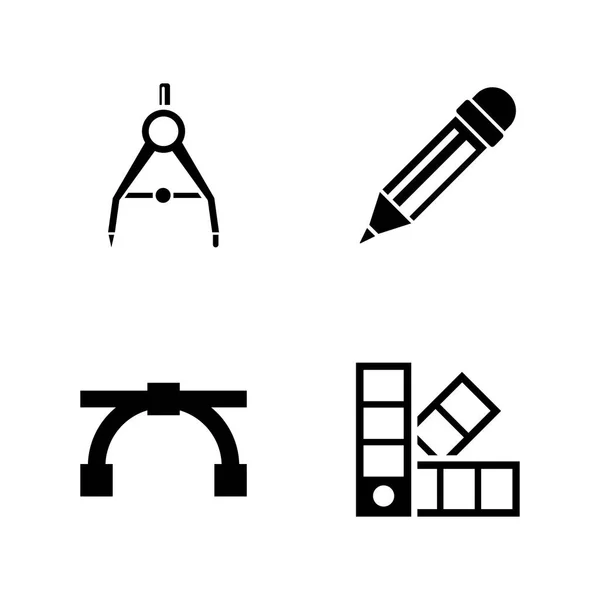Engineering tools. Eenvoudige verwante Vector Icons — Stockvector
