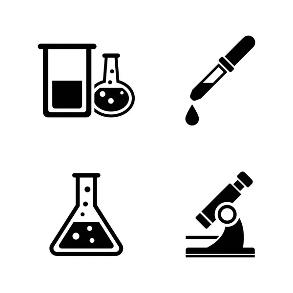 Chemical. Simple Related Vector Icons — Stock Vector