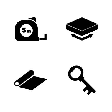 Mühendislik araçları. Basit ilgili vektör simgeler