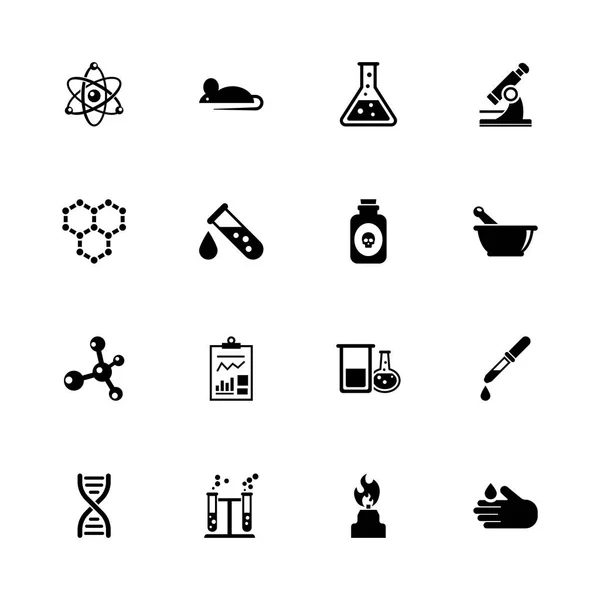 Химические - Плоские векторные иконки — стоковый вектор