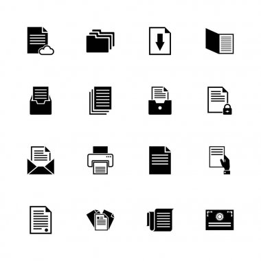 Documents - Flat Vector Icons clipart