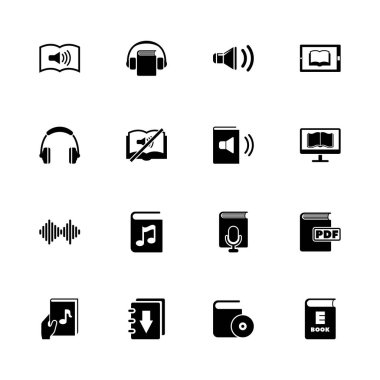 Ebooks - düz vektör simgeler