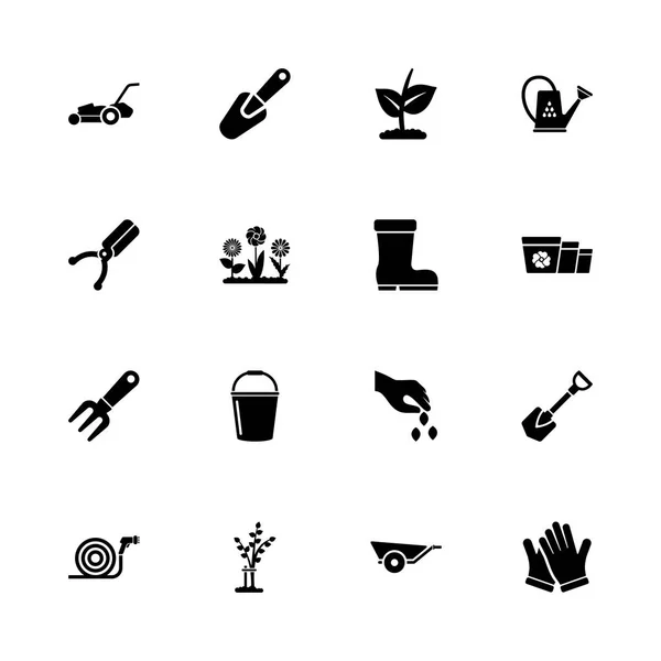 Tuin - platte Vector Icons — Stockvector