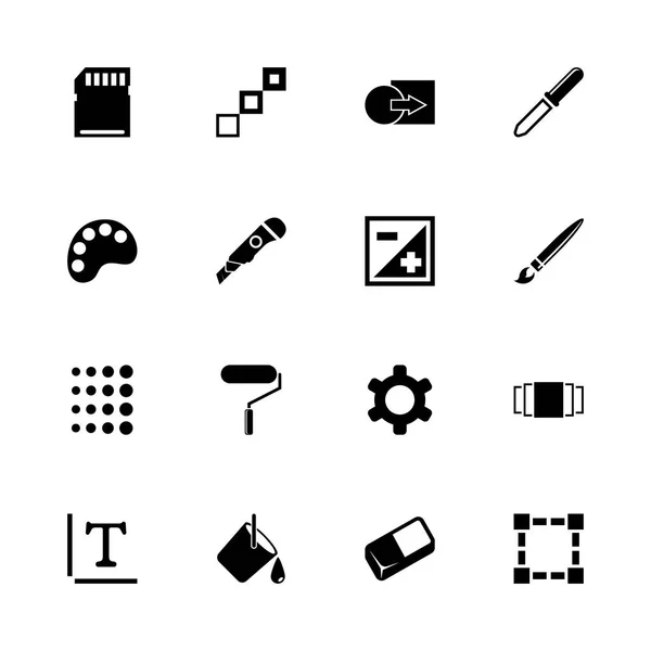 Imagen - Iconos de vectores planos — Vector de stock