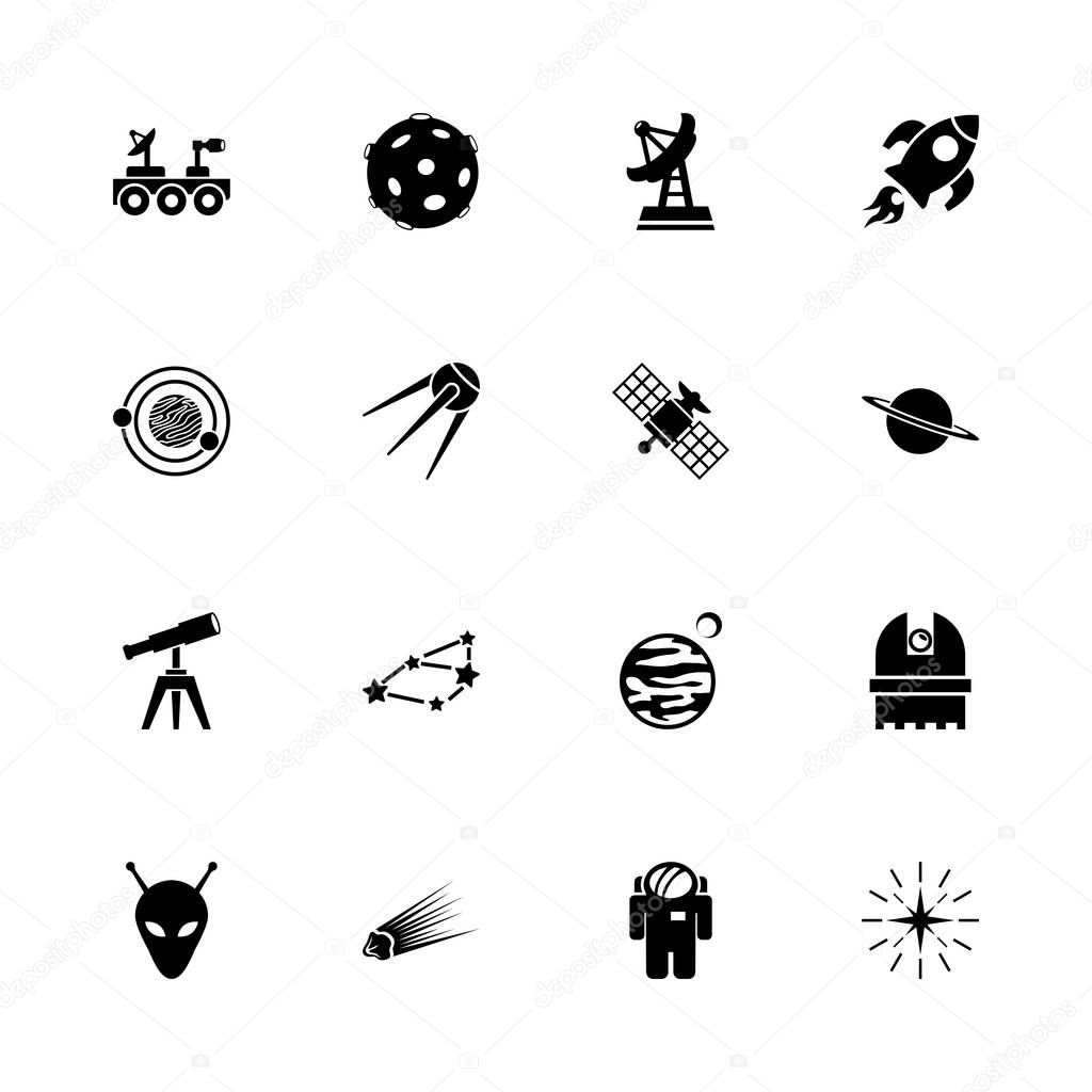 Space - Flat Vector Icons