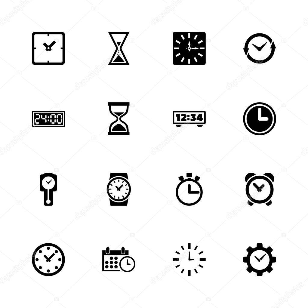 Time - Flat Vector Icons