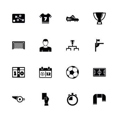 Futbol - düz vektör simgeler