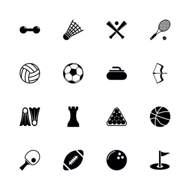 Spor - düz vektör simgeler