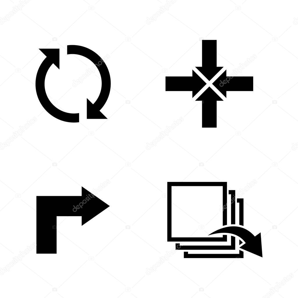 Rotation. Simple Related Vector Icons
