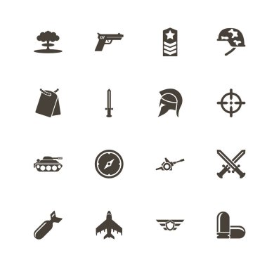 Savaş - düz vektör simgeler