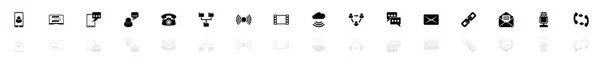Communication - Flat Vector Icons — Stock Vector