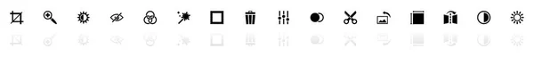 Image Editing - Flat Vector Icons — Stock Vector