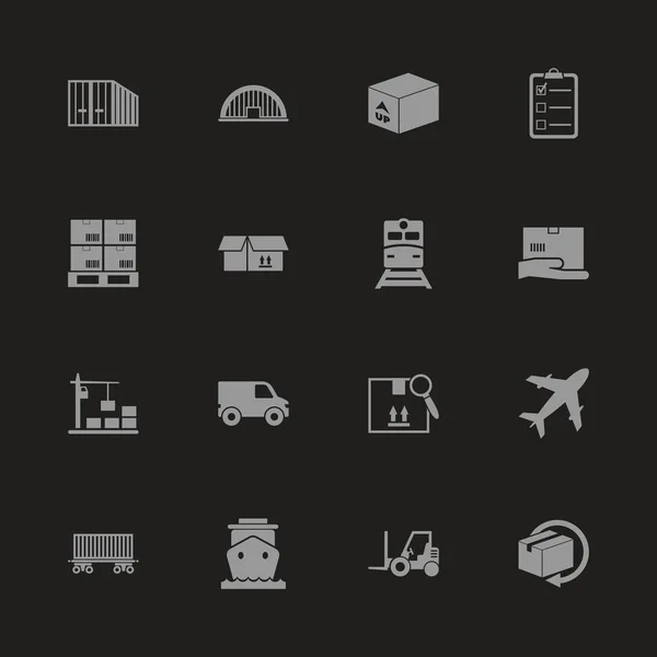 Carga - Iconos de vectores planos — Vector de stock