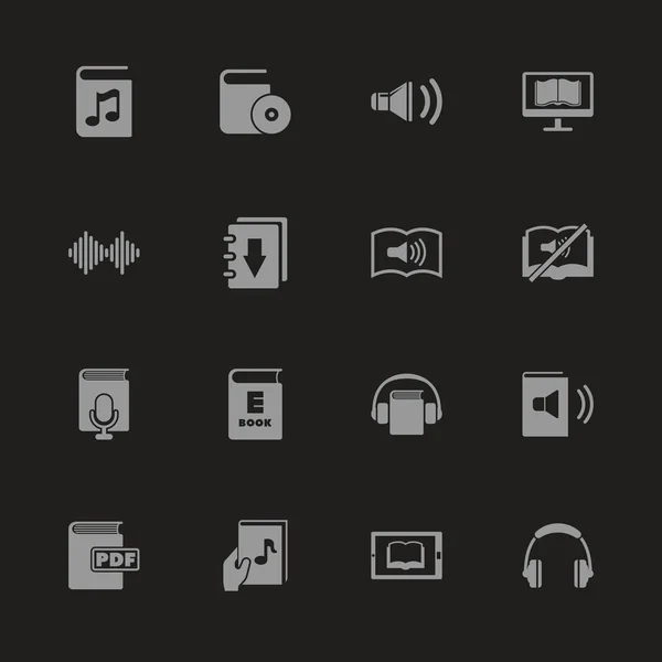 EBooks - platte Vector Icons — Stockvector