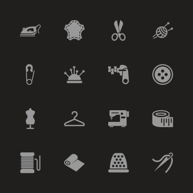 Terzilik - düz vektör simgeleri