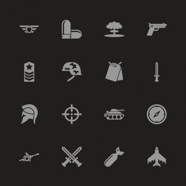 Savaş - düz vektör simgeler