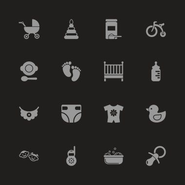 Bebek - düz vektör simgeler