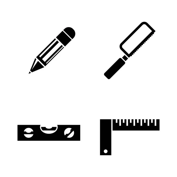 Engineering Tools. Simple Related Vector Icons — Stock Vector