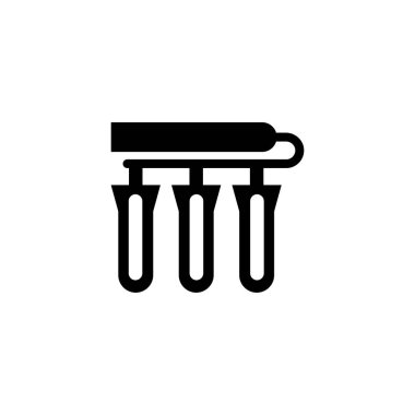 test tüp vektör simgesi