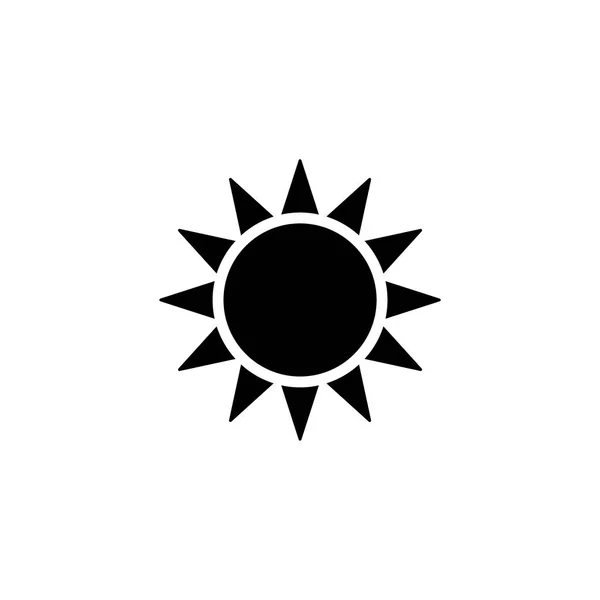 Vector sol icono plano — Vector de stock