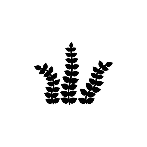 Plant pictogram plat — Stockvector