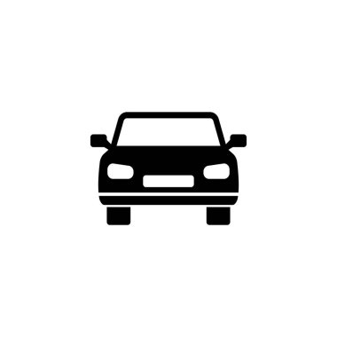Vektör araba düz simgesi