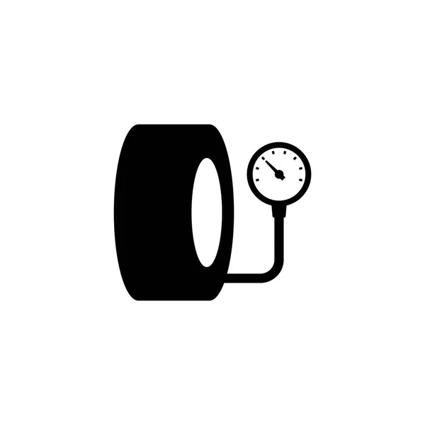 Icono de manómetro de neumáticos . — Archivo Imágenes Vectoriales