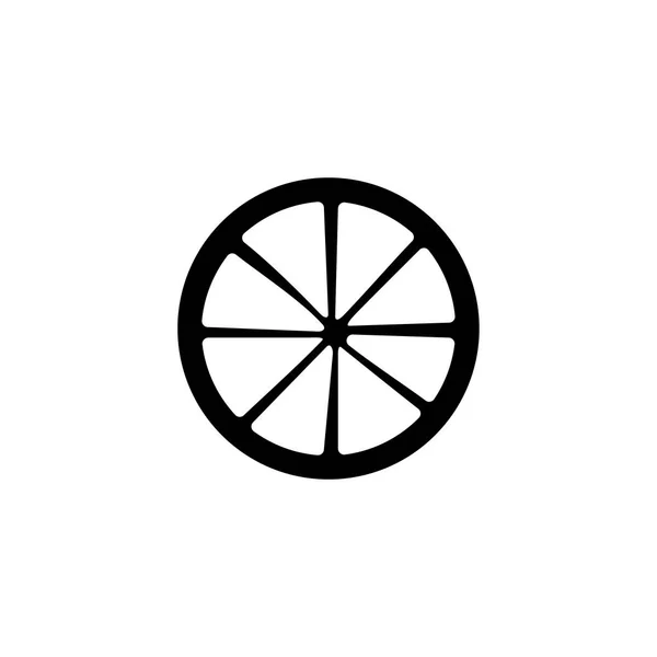 Wagenrad-Symbol. singe Western-Ikone aus dem Wilden Westen — Stockvektor