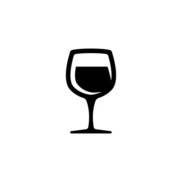 Icono de vector de copa de vino - símbolo o logotipo — Vector de stock