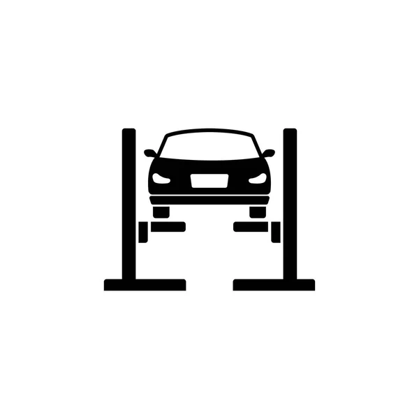 Bil hiss. Fylld bil servicelägenhet vektor symbol — Stock vektor