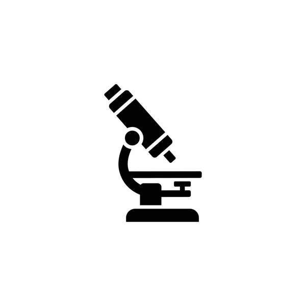 Microscope icon Flat Vector Icon — Stock Vector