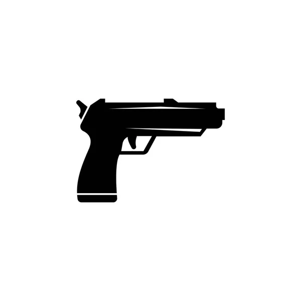 Pistol pistol platt vektor symbol — Stock vektor