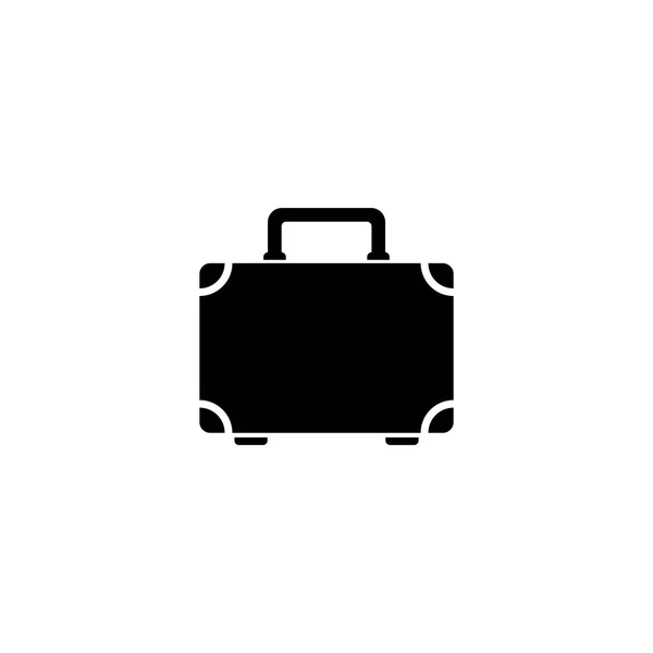 荷物のスーツケース フラット ベクトル アイコン — ストックベクタ