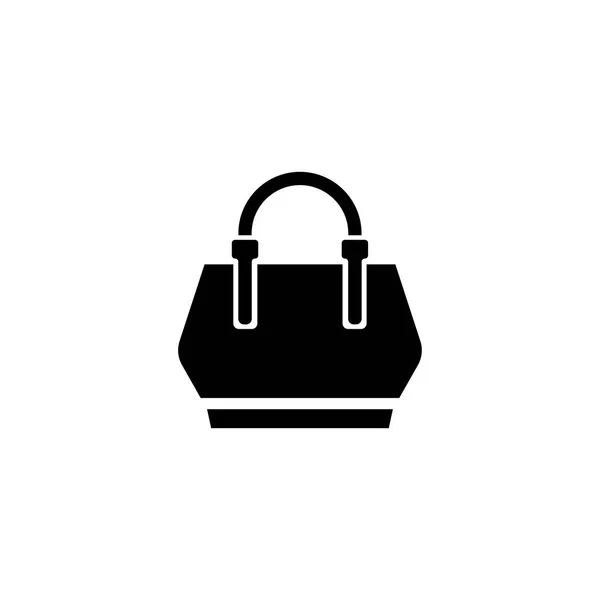 Frauen Handtasche flache Vektor-Symbol — Stockvektor