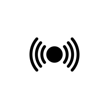 Sinyali düz vektör simgesi