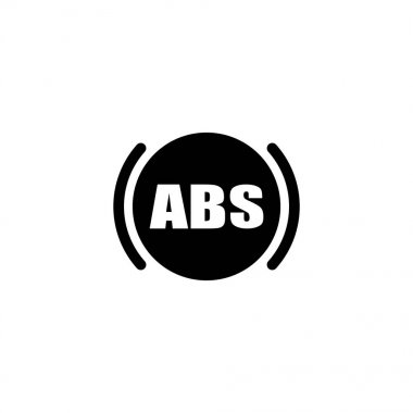 ABS düz vektör simgesi