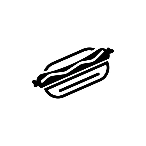 Векторная икона хот-дога — стоковый вектор